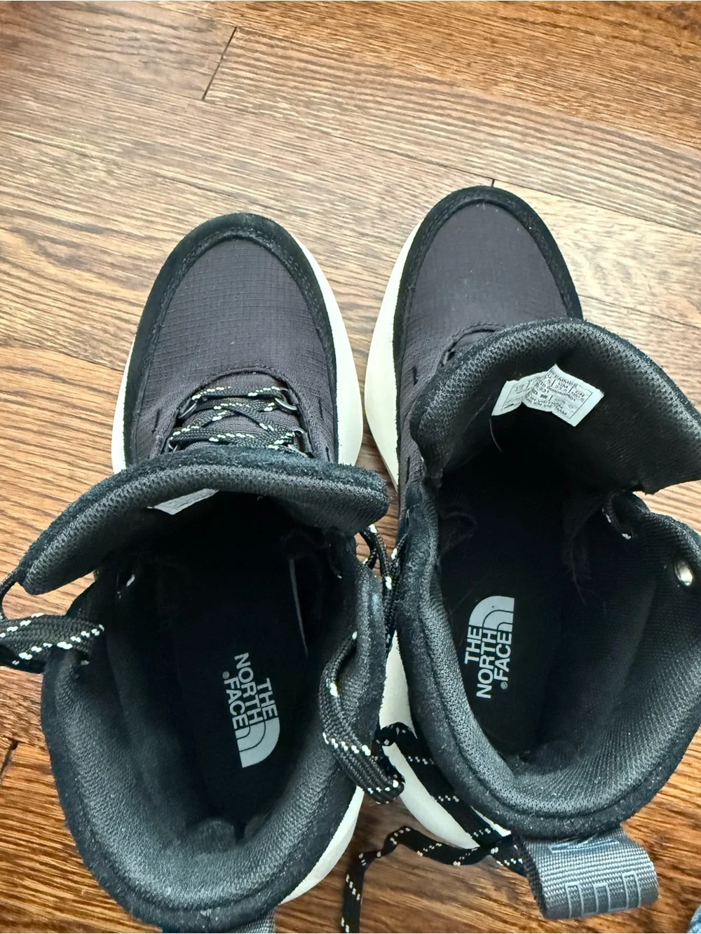 The North Face Men's Black and White Trail-Ready Hiking Boots